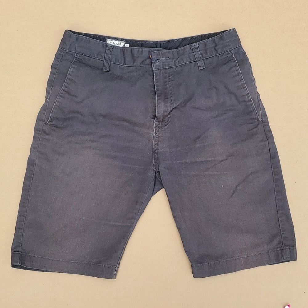 Volcom shorts, size 30, 10 inch inseam, grey